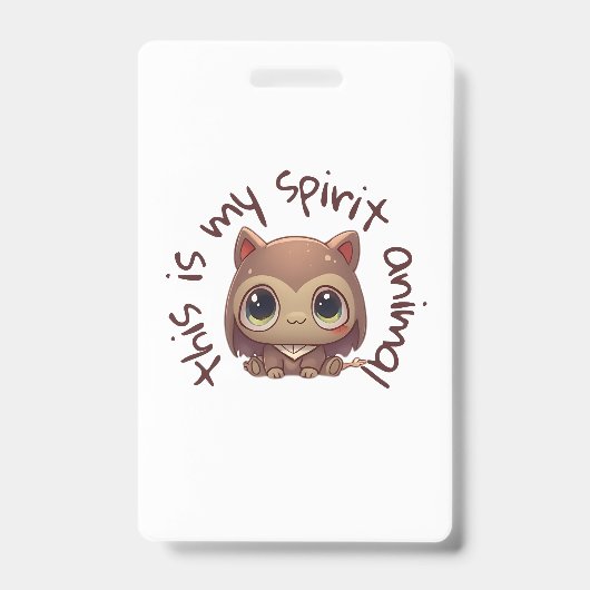 Mijn spirituele dier badge (Voorzijde)