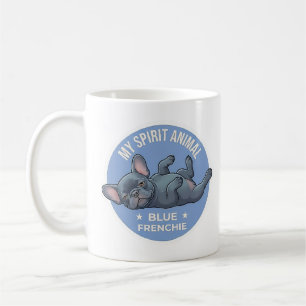 Mijn Spirituele Dier Blauwe Franse Sticker Koffiemok