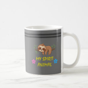 Mijn spirituele dier   Cute slapende luiaard Koffiemok