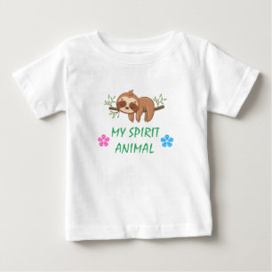 Mijn spirituele dier Cute slapende luiaard sjabl