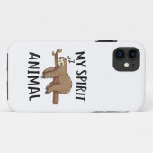 Mijn Spirituele Dier Grappige Luiaard Cadeau Case-Mate iPhone Case (Achterkant (horizontaal))