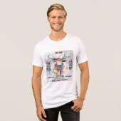 "Mijn Spirituele Dier" Het Hert Mei - Jun Tri-Blend Shirt (Voorkant volledig)