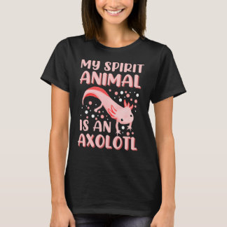Mijn spirituele dier is een axolotl pastel goth ax t-shirt