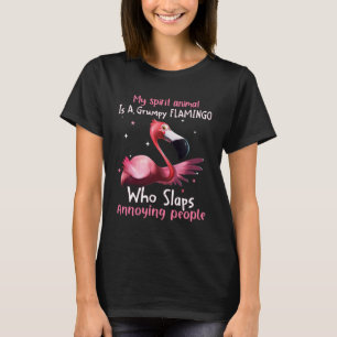 Mijn spirituele dier is een brute flamingo die een t-shirt