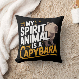 Mijn spirituele dier is een capybara Schattig & gr Kussen