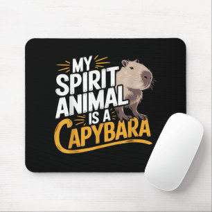 Mijn spirituele dier is een capybara Schattig & Gr Muismat