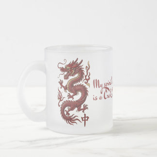 “Mijn spirituele dier is een Crak-draak” Mahjong-m Matglas Koffiemok