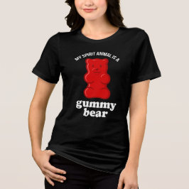 Mijn spirituele dier is een gummybeer - grappig Tri-Blend shirt
