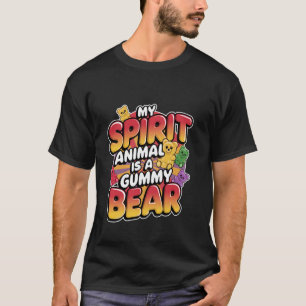 Mijn spirituele dier is een kind dat snoepgomberen t-shirt