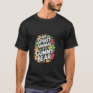 Mijn spirituele dier is een kind dat snoepgomberen t-shirt