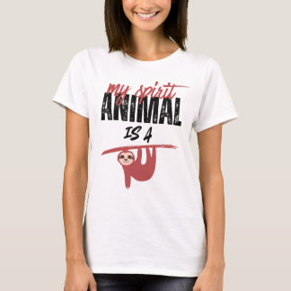 Mijn spirituele dier is een luiaard _ grappige uit t-shirt