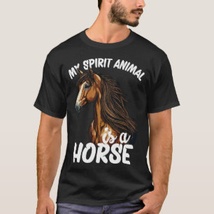 Mijn spirituele dier is een paard t-shirt