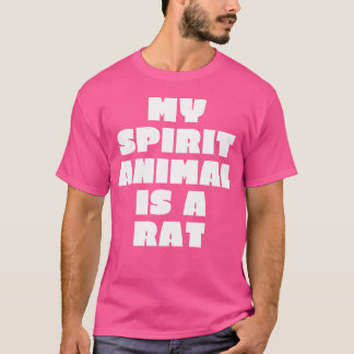 Mijn spirituele dier is een rattenjongen t-shirt