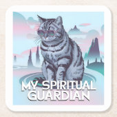 Mijn Spirituele Guardian Cat Kartonnen Onderzetters (Voorkant)