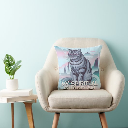 Mijn Spirituele Guardian Cat Kussen (Stoel)