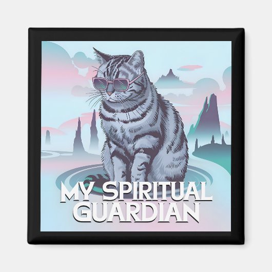 Mijn Spirituele Guardian Cat Magneet (Voorkant)