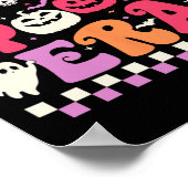 Mijn Spooky Era Halloween Ghost Groovy Hippie Hall Poster (Hoek)