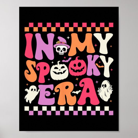 Mijn Spooky Era Halloween Ghost Groovy Hippie Hall Poster (Voorkant)