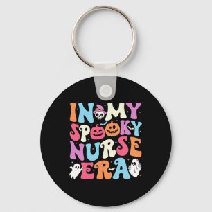 Mijn Spooky Nurse Era Halloween Groovy Nursing Hal Sleutelhanger