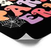 Mijn Spooky Para Era Halloween Retro Groovy Ghost  Poster (Hoek)