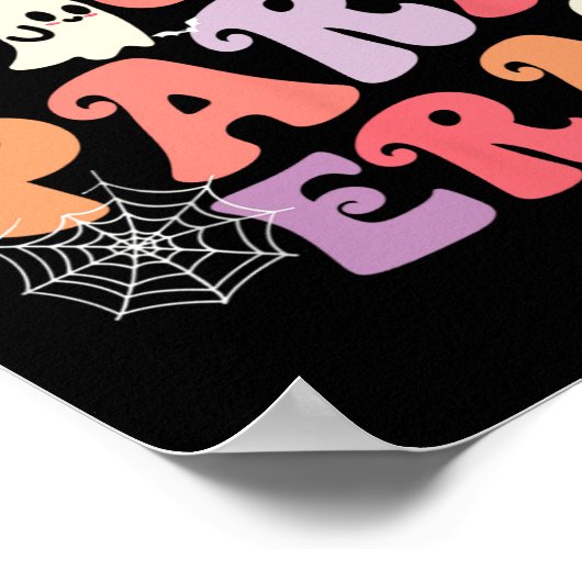 Mijn Spooky Para Era Halloween Retro Groovy Ghost  Poster (Hoek)