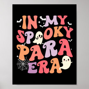 Mijn Spooky Para Era Halloween Retro Groovy Ghost  Poster