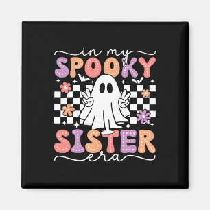 Mijn Spooky Sister Era Retro Ghost Halloween Spook Magneet
