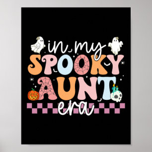 Mijn Spooky Tante Era Halloween Retro Groovy Tante Poster