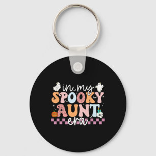 Mijn Spooky Tante Era Halloween Retro Groovy Tante Sleutelhanger