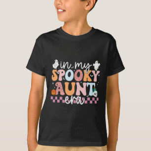 Mijn Spooky Tante Era Halloween Retro Groovy Tante T-shirt