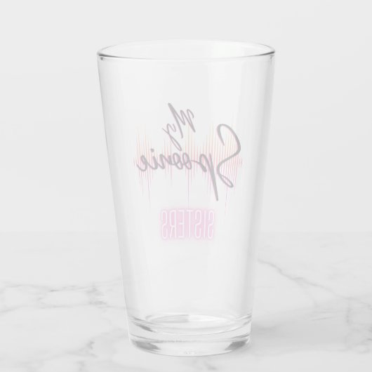 Mijn Spoonie Sisters Glass Cup Glas (Achterkant)