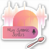 Mijn Spoonie Zuster Vinyl Sticker (Voorkant)