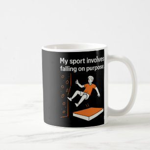 Mijn sport houdt in dat ik opzettelijk val Klimmen Koffiemok