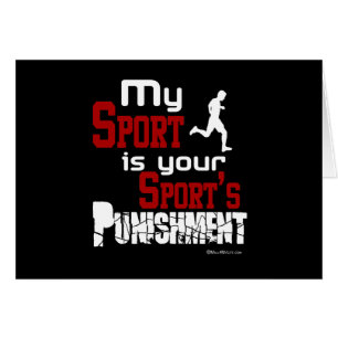 Mijn sport is de straf van je sport - man