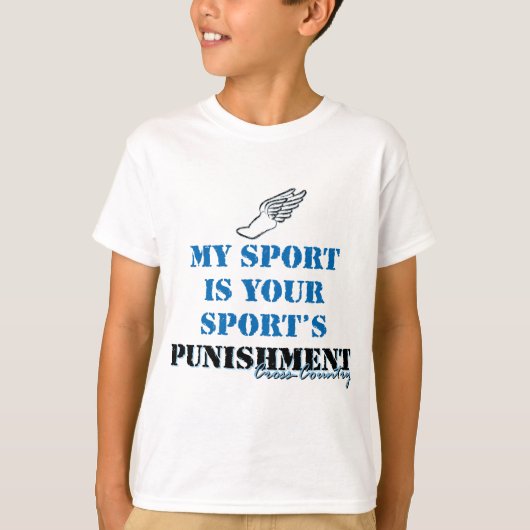 Mijn sport is je sportstraf - CC T-shirt (Voorkant)