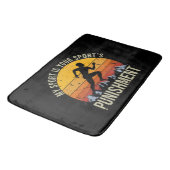 Mijn sport is je sportstrafnummer badmat (Gekanteld)