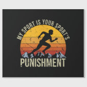 Mijn sport is je sportstrafnummer cadeaupapier (Vlak)