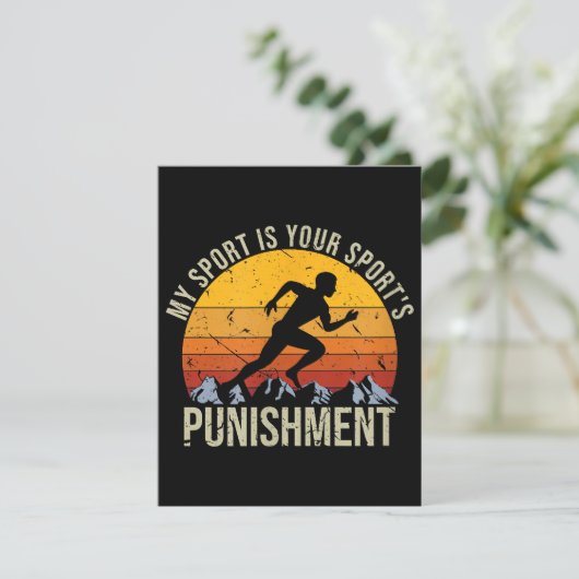 Mijn sport is je sportstrafnummer informatiekaartje (Staand voorkant)