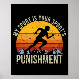 Mijn sport is je sportstrafnummer poster