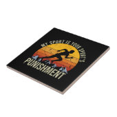 Mijn sport is je sportstrafnummer tegeltje (Zijkant)