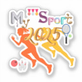 Mijn sport sticker (Voorkant)