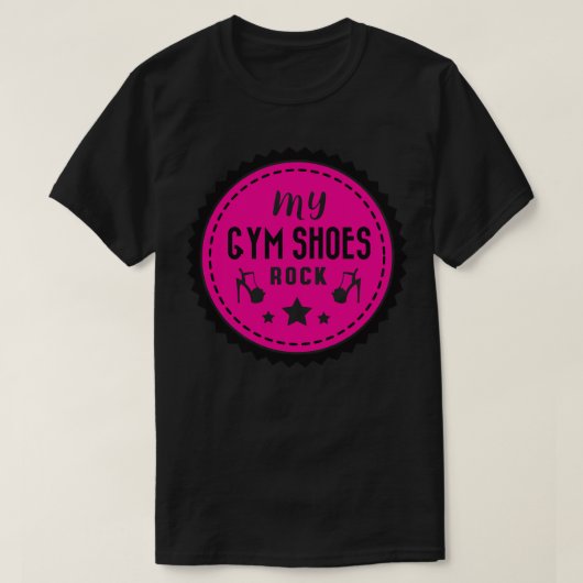 Mijn sportschool schoenen rock t-shirt (Design voorkant)