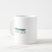 Mijn spreadsheet ligt nooit bij de mok van koffie (Voorkant links)