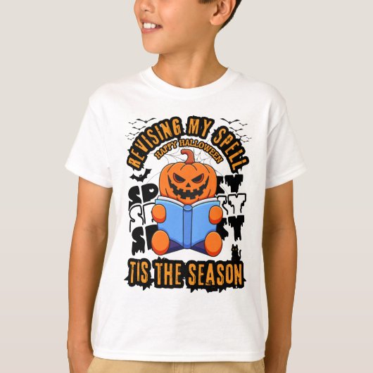 Mijn spreuk herzien is het seizoen grappig Hallowe T-shirt (Voorkant)