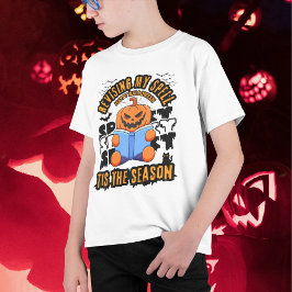 Mijn spreuk herzien is het seizoen grappig Hallowe T-shirt