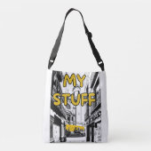 Mijn spullen Cross body Canvas tassen (Achterkant)