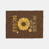 Mijn Squad noemt me Broer Sunflower Matching Fleece Deken (Voorkant (Horizontaal))