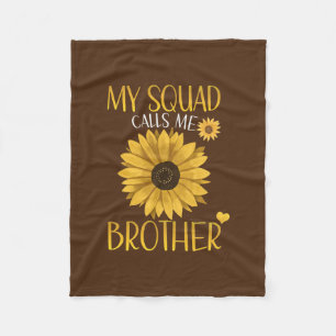 Mijn Squad noemt me Broer Sunflower Matching Fleece Deken