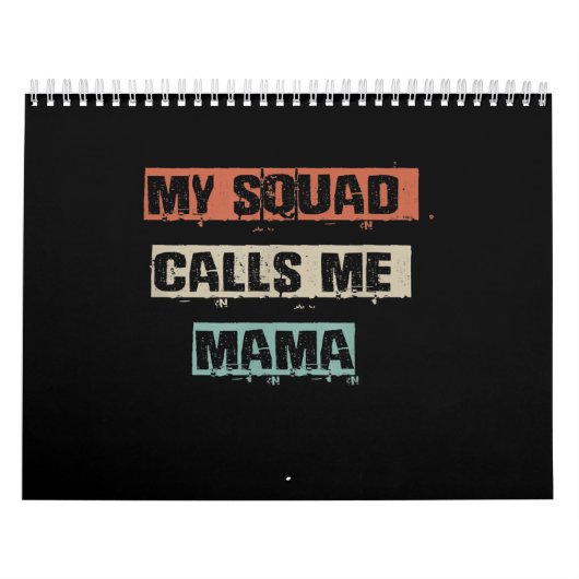 Mijn Squad noemt me mama grappny Workout Gym mama Kalender (Hoes)