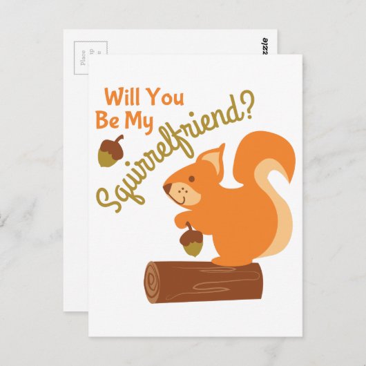 Mijn Squirrel Friend Briefkaart (Voorkant / Achterkant)